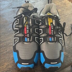 Women's Athletic Shoes - Black, Gray, and Blue